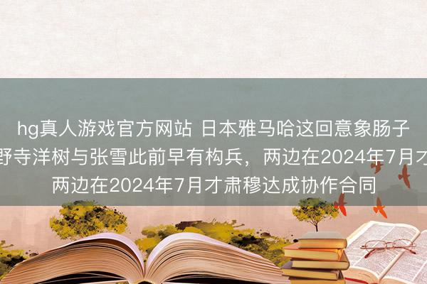 hg真人游戏官方网站 日本雅马哈这回意象肠子王人悔青了，因小野寺洋树与张雪此前早有构兵，两边在2024年7月才肃穆达成协作合同